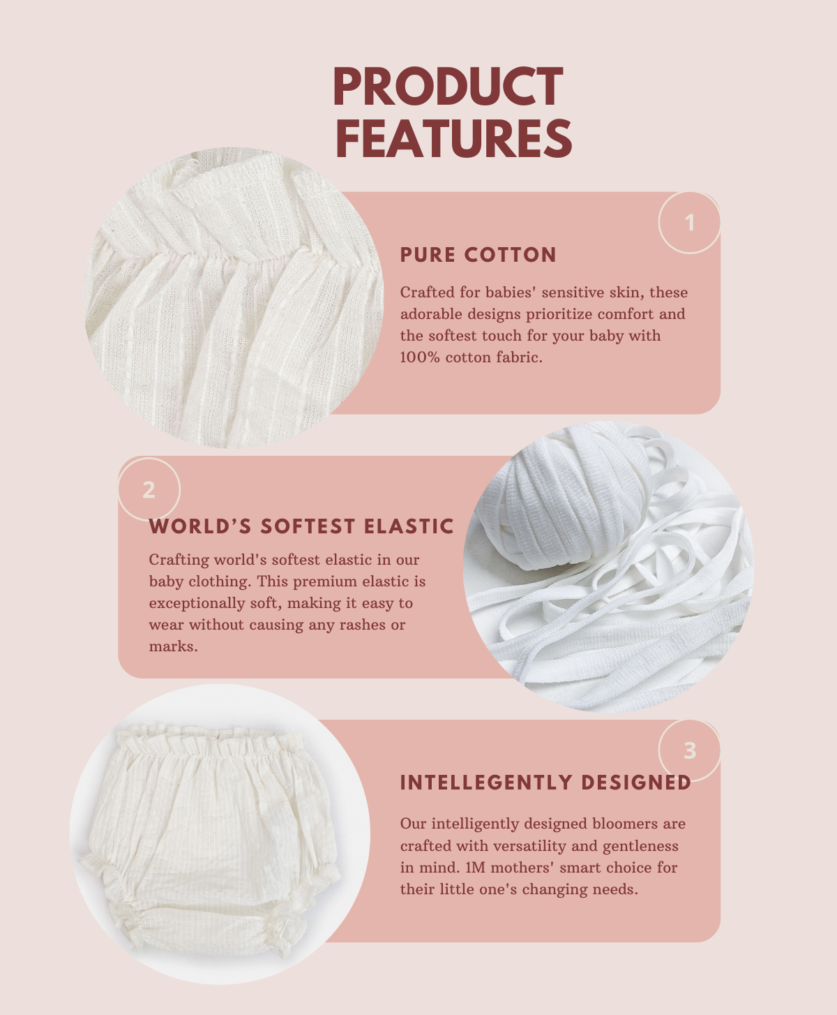 Cotton Butter Bloomers (SET OF 3)
