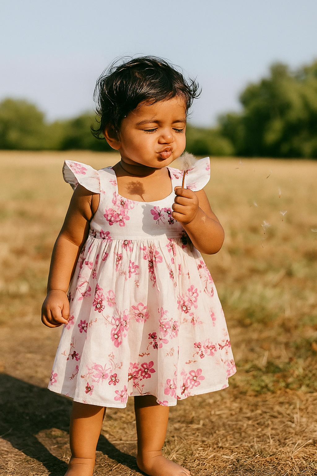 Cotton Floral Dress