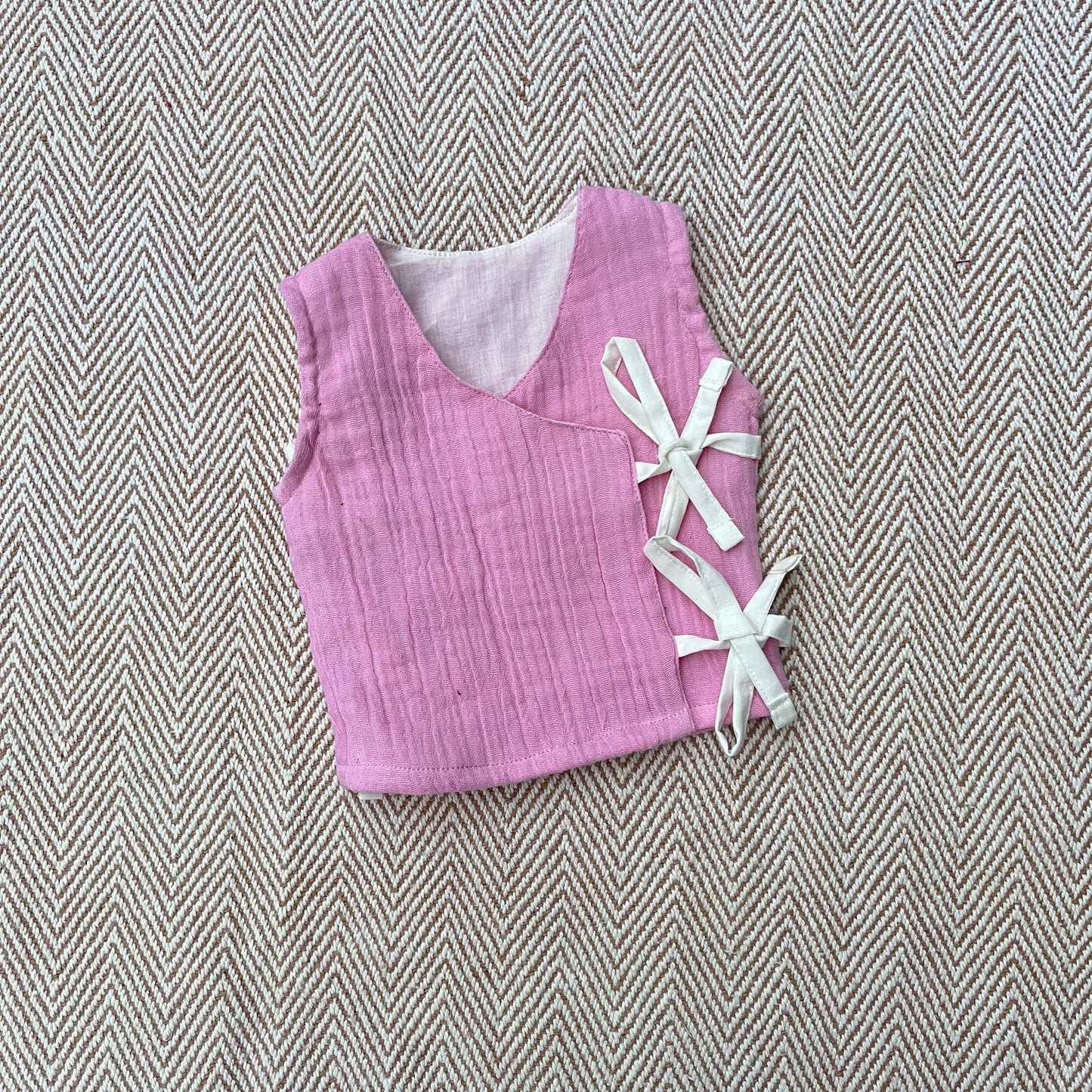 Wrap Around Sleeveless Preemie Shirt (Set of 2)