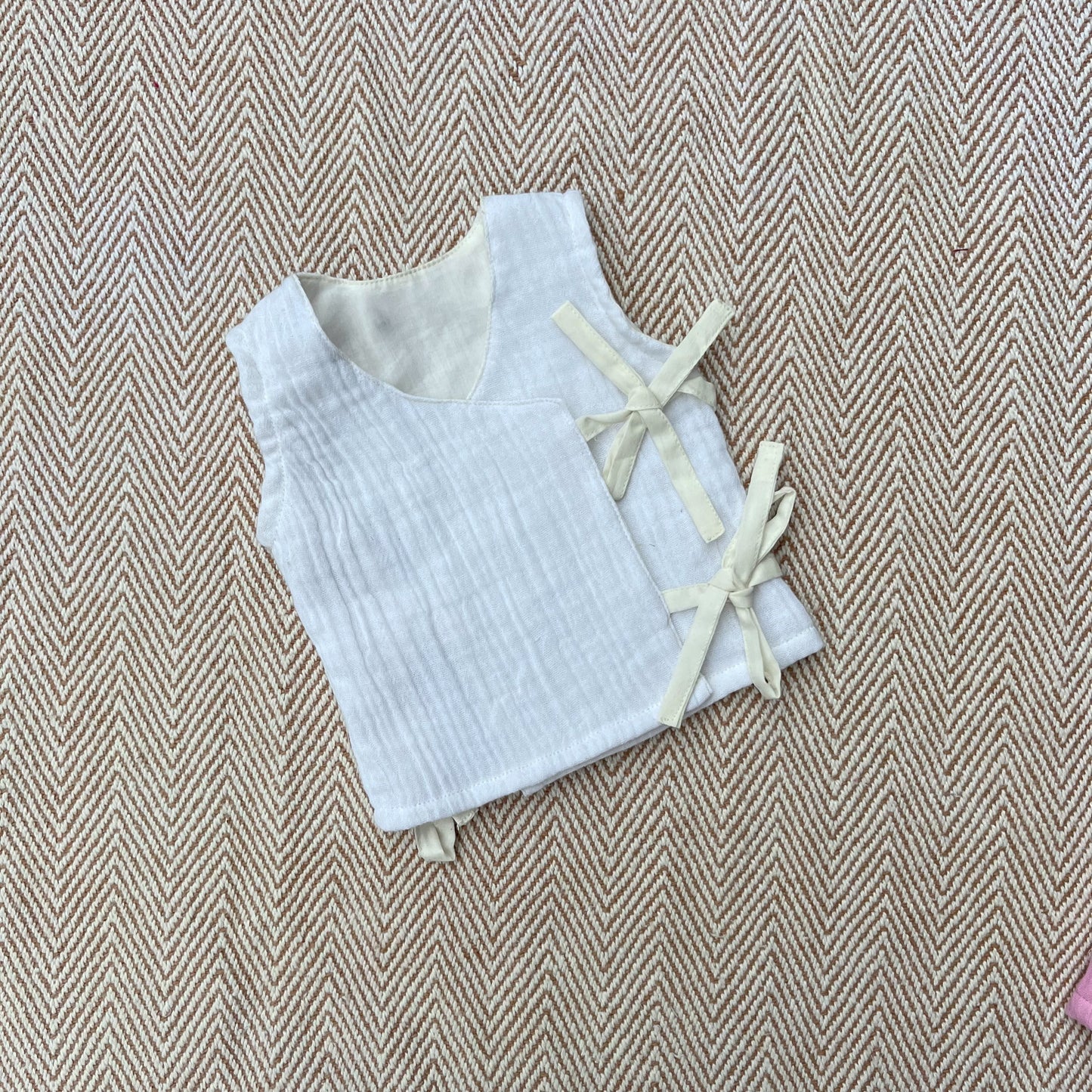 Wrap Around Sleeveless Preemie Shirt (Set of 2)