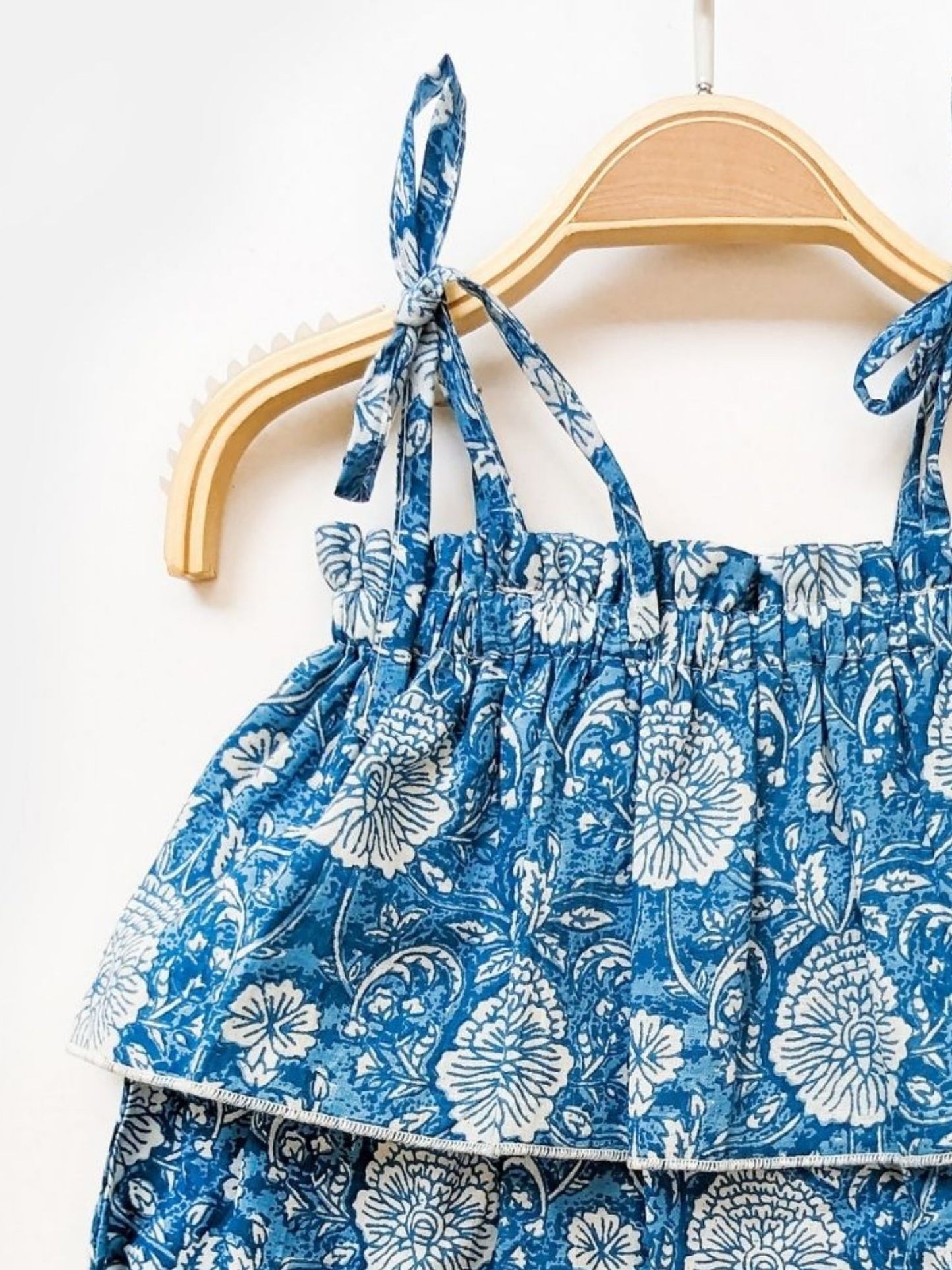 COTTON TIE-UP FLORAL ROMPER