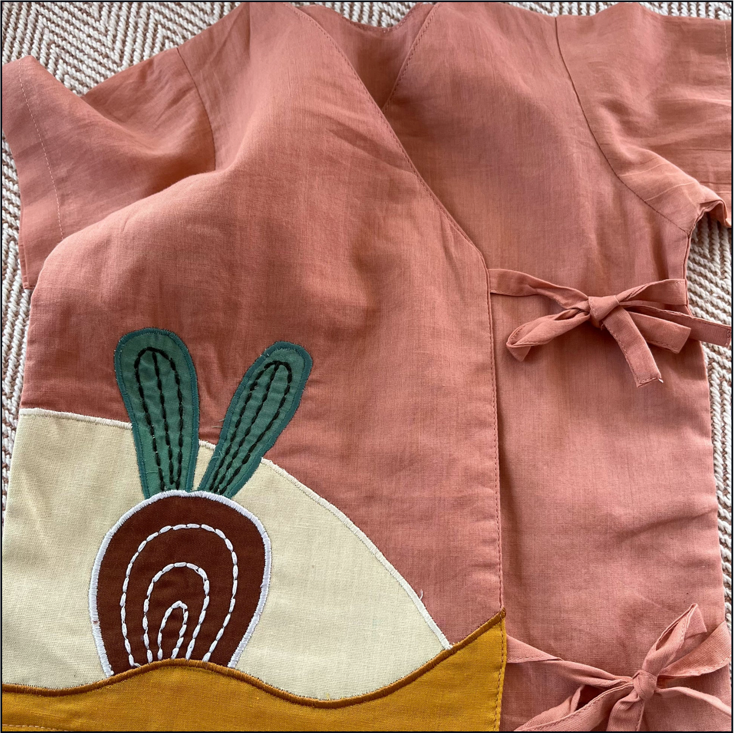 Infant Short Sleeve Wrap Shirt and Shorts Set (3-6months)