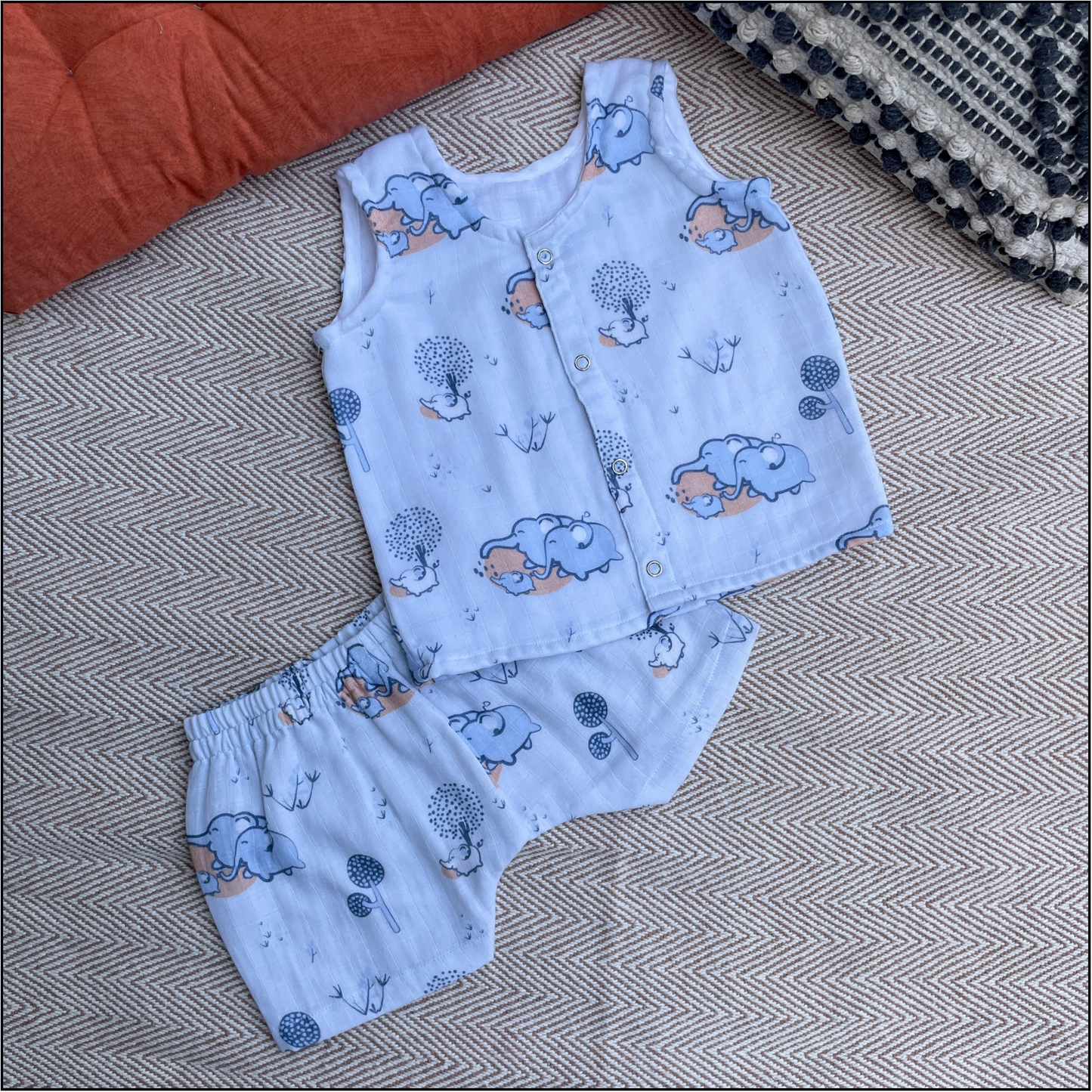 Sleeveless Shirt and Shorts Set (3-6 Months)
