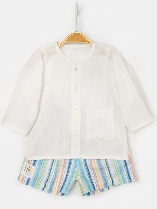 Khaadi Cotton Rainbow Co-Ord Set (Shorts)